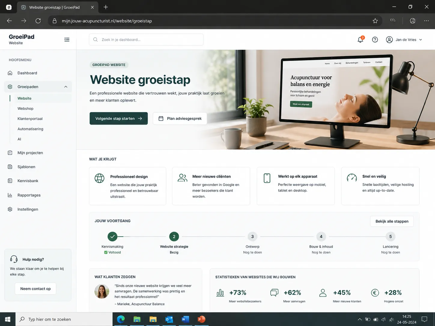 Bekijk het webshop-voorbeeld